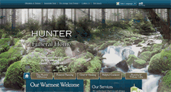 Desktop Screenshot of hunterfuneralhomega.com